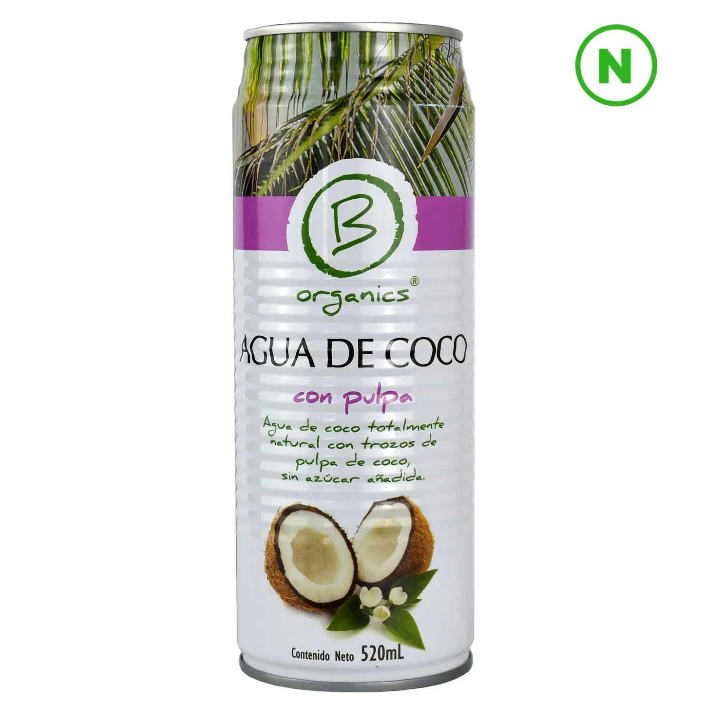 B Organics Coco con Pulpa 520ml