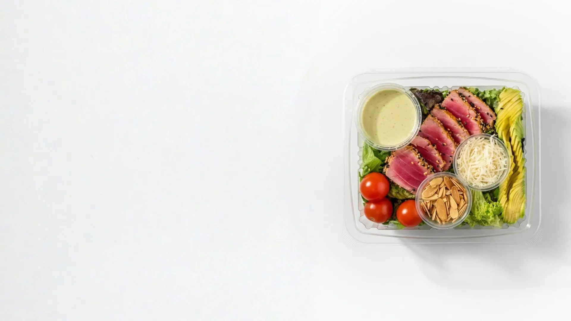 Ensalada de Atún Premium The Greens: Proteína fresca y sabor gourmet para tu almuerzo en Las Condes
