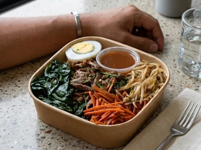 Bibimbap de carne