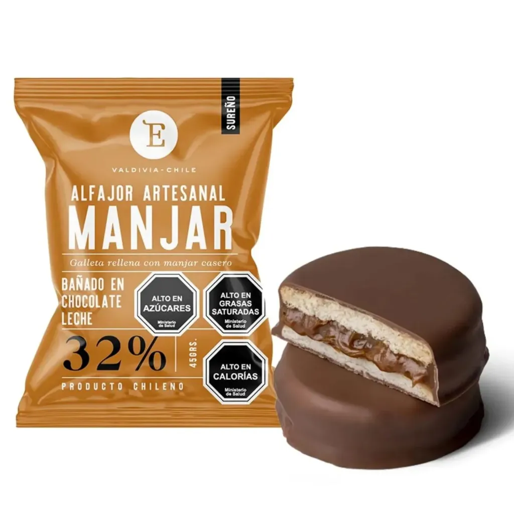 Entrelagos Alfajor Manjar Choco Leche 45g