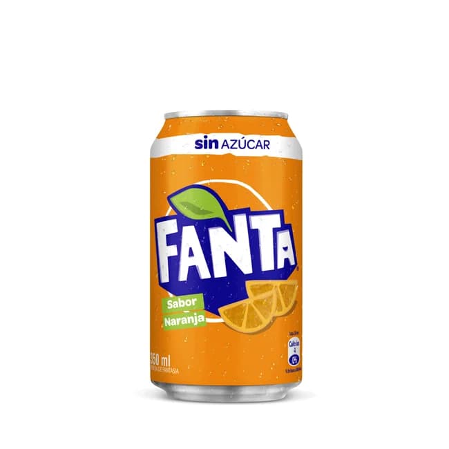 Fanta Zero Lata 350ml