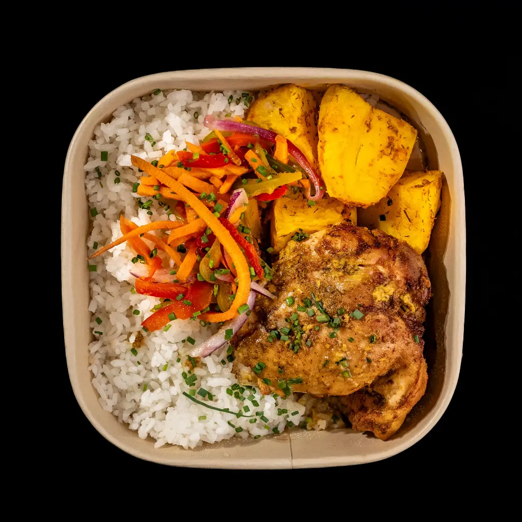 Pollo Asado Papa Arroz