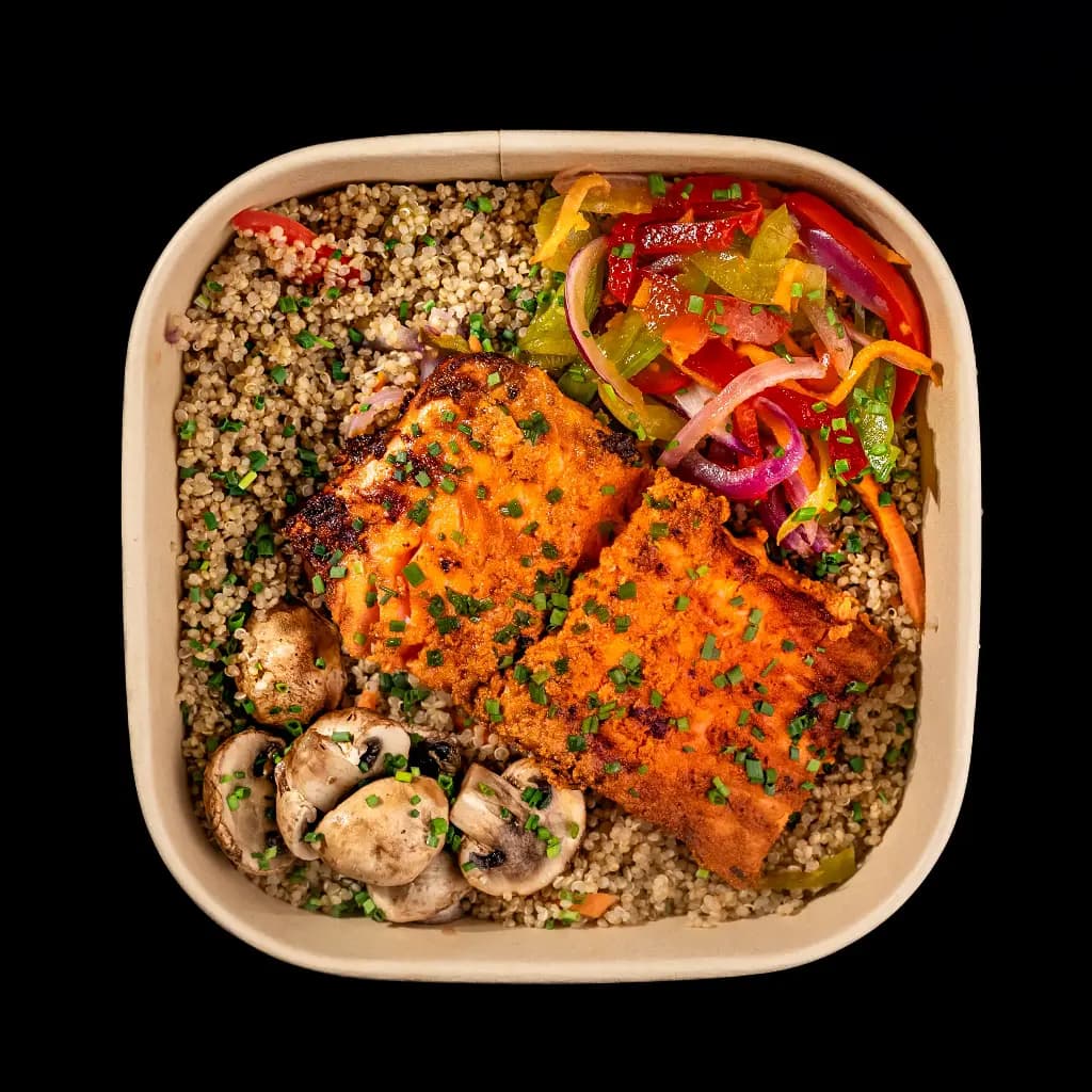 Salmon Grillado con Quinoa
