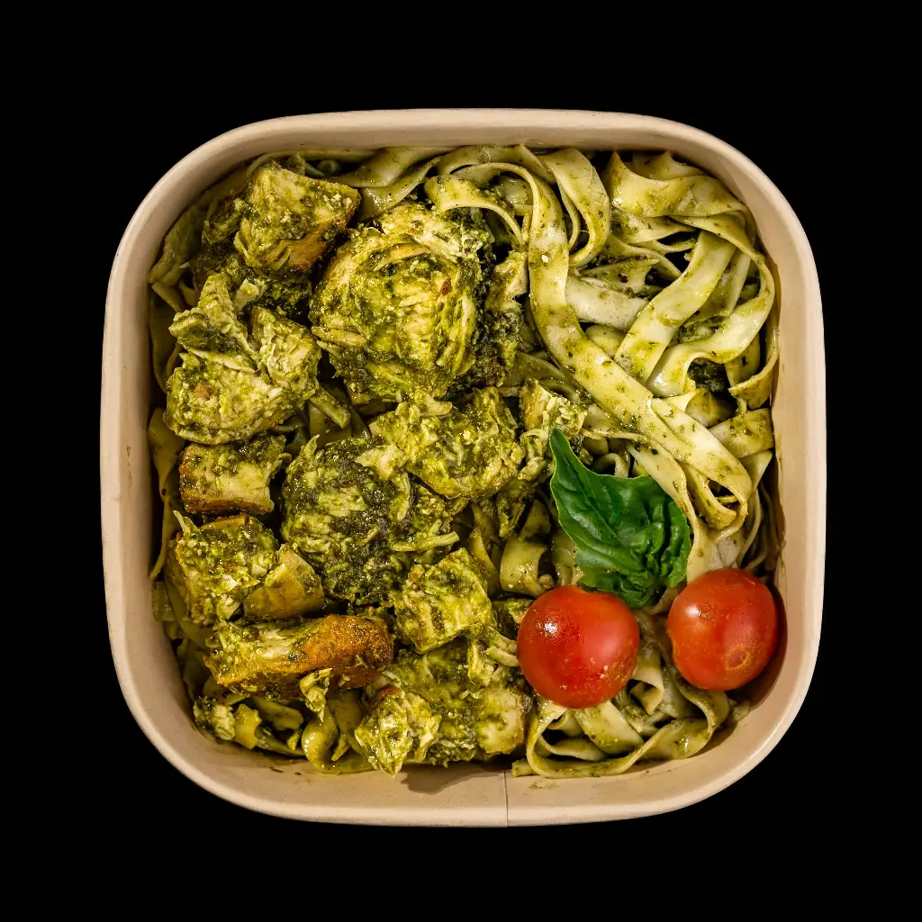 Fettuccine Curry Pesto
