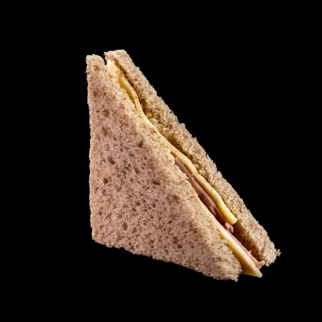 Whole Wheat Ham and Cheese Sandwich
