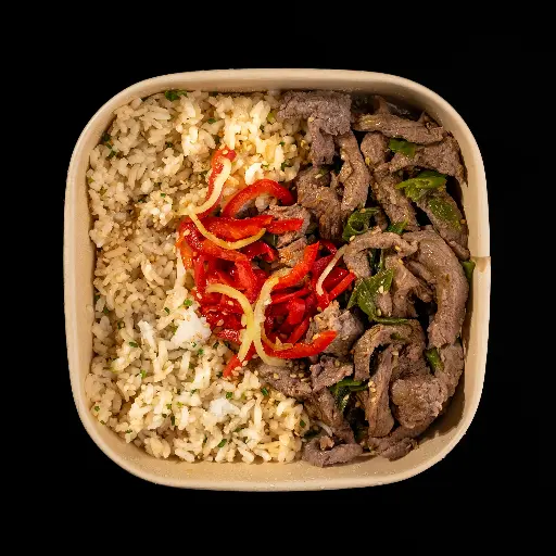 Mongolian Beef with Rice